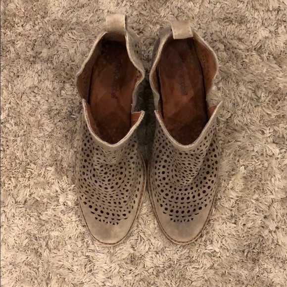 Jeffrey Campbell Rosalee Suede Perforated Booties - Picture 2 of 9